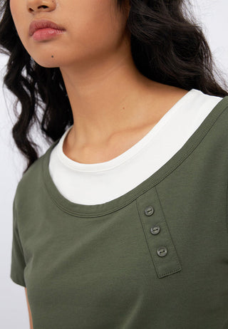 Double Layered Short Sleeve T-Shirt