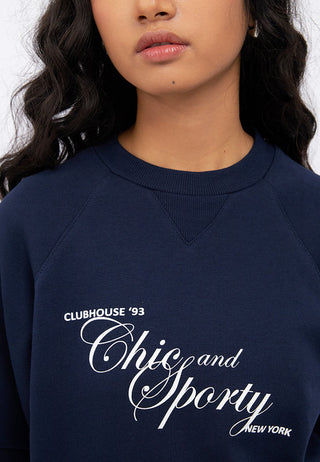Raglan Sleeves Graphic Sweatshirt