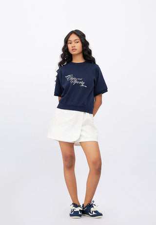Raglan Sleeves Graphic Sweatshirt