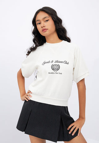 Raglan Sleeves Graphic Sweatshirt
