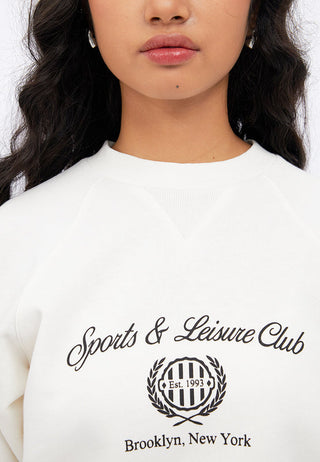 Raglan Sleeves Graphic Sweatshirt
