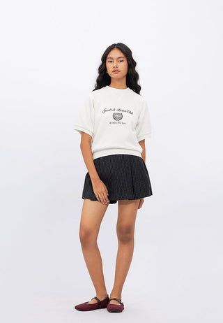 Raglan Sleeves Graphic Sweatshirt