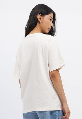 Oversized Floral Embroidery T-Shirt