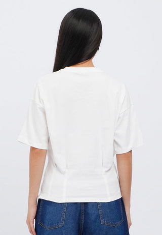 Pleated Waist Short Sleeve T-Shirt
