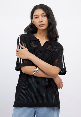 Oversized Openwork Knit Top