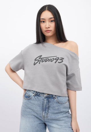 One Shoulder Short Sleeve Top
