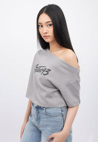 One Shoulder Short Sleeve Top