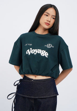Balloon Hem Graphic T-Shirt