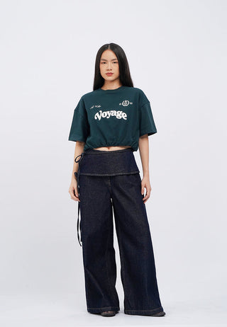 Balloon Hem Graphic T-Shirt