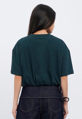 Balloon Hem Graphic T-Shirt