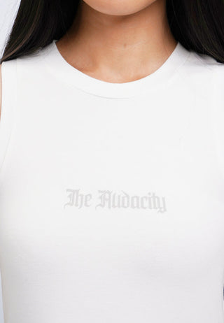 Curved Hem Sleeveless Top