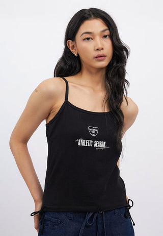 Side Ribbon Graphic Tank Top