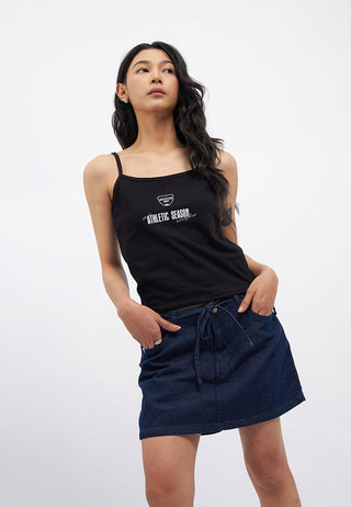 Side Ribbon Graphic Tank Top