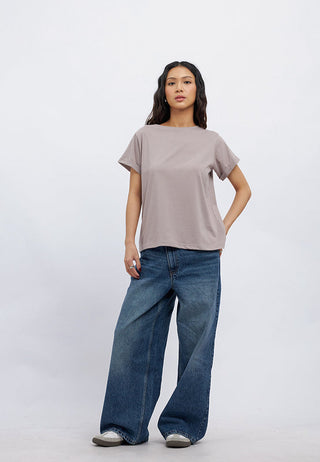 Short Sleeve Rolled Up T-Shirt