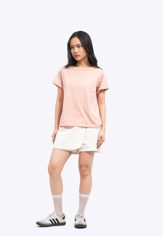 Loose T-Shirt with Roll Up Sleeve