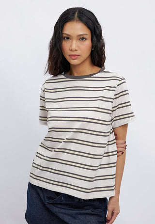 Regular Fit Short Sleeve Stripes T-Shirt