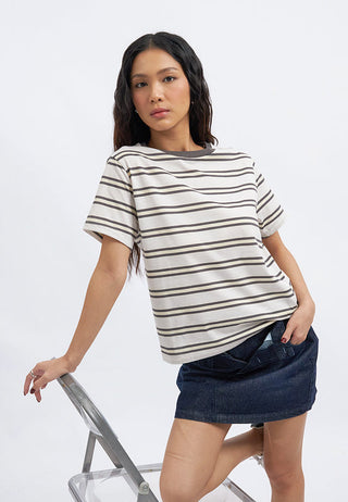 Regular Fit Short Sleeve Stripes T-Shirt