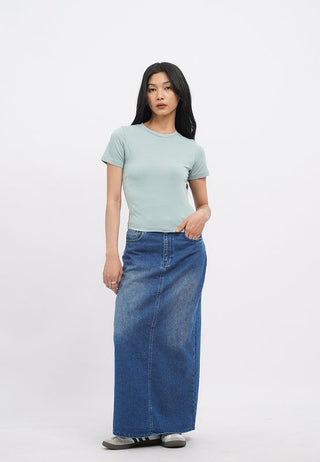Short Sleeve Basic Fitted T-Shirt
