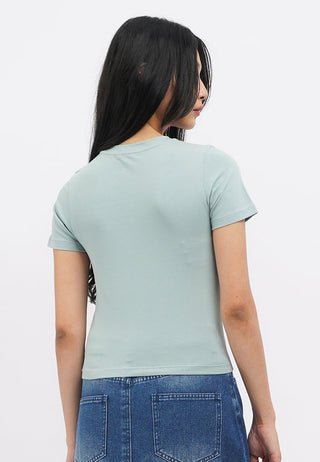 Short Sleeve Basic Fitted T-Shirt
