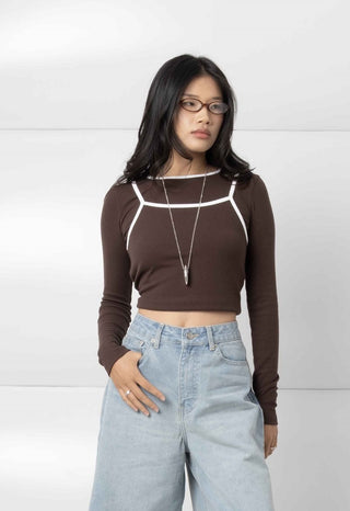 Double Layer Long Sleeve Top