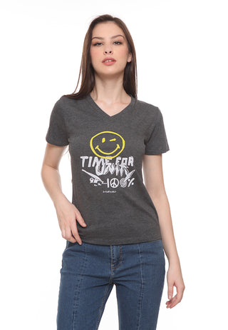 [GIFT NOT FOR SALE] SmileyWorld V-Neck T-Shirt
