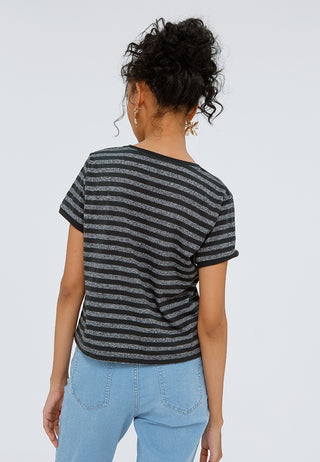 Crop Striped T-shirt