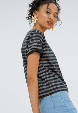 Crop Striped T-shirt