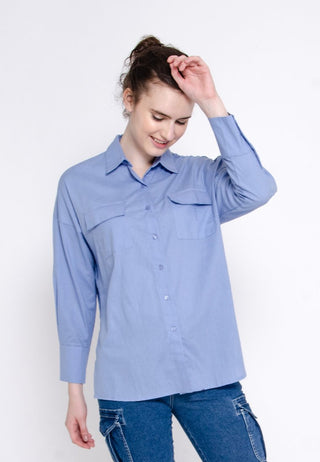 Utility Pocket Baggy Shirt