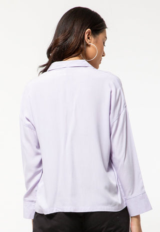 Lilac V-Neck Shirt