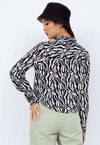 Crop Shirt with Front Pocket