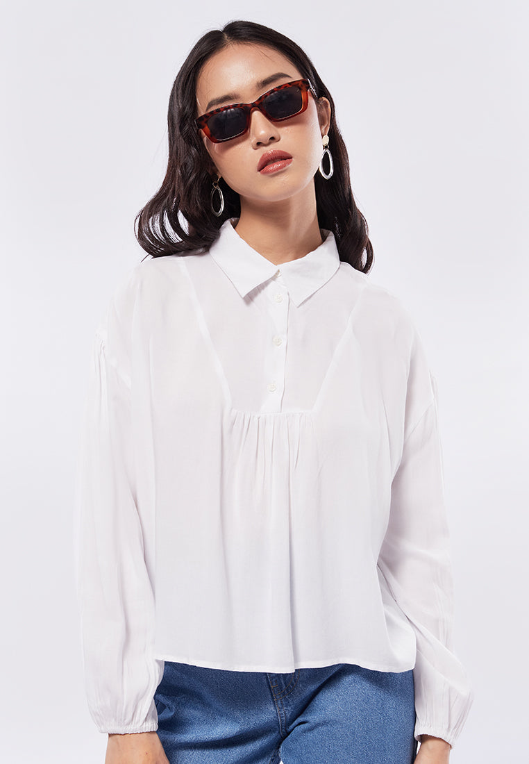 Balloon Long Sleeve Blouse – COLORBOX - Indonesia