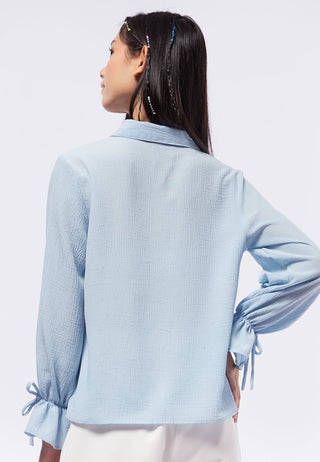 Tied Details Bell Sleeve Blouse