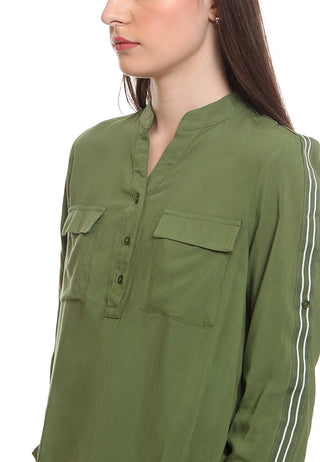 Utility Shirt With Stripe Tape
