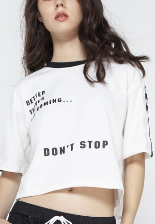 Check Tape Crop Tee