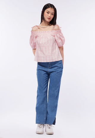 Short Sleeve Off Shoulder Top