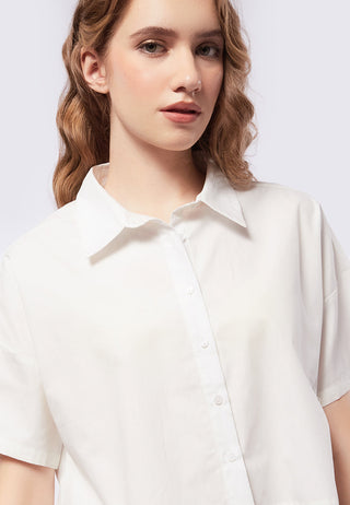 Short Sleeve Crop Boxy Shirt