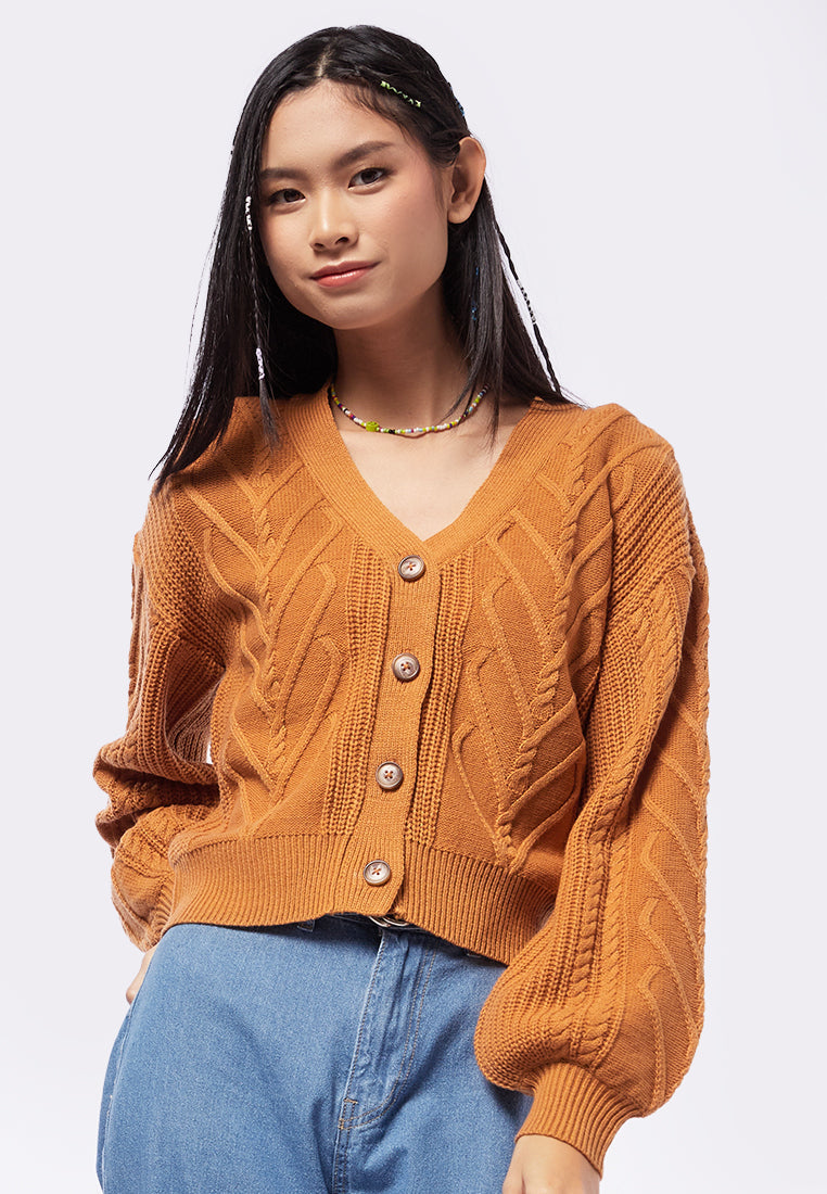 Color Box Cardigan Heart Knit Cable Cardigan – COLORBOX - Indonesia