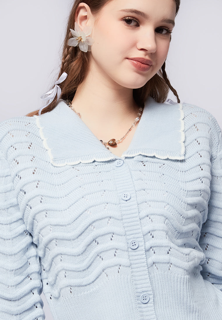 Color Box Cardigan Long Sleeve Collared Cardigan – COLORBOX - Indonesia