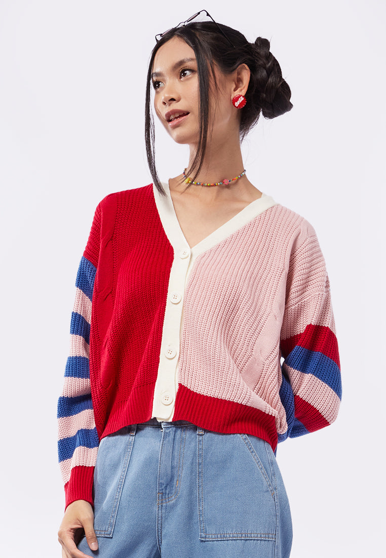 Color Box Cardigan Multicolor Knit Cardigan – COLORBOX - Indonesia