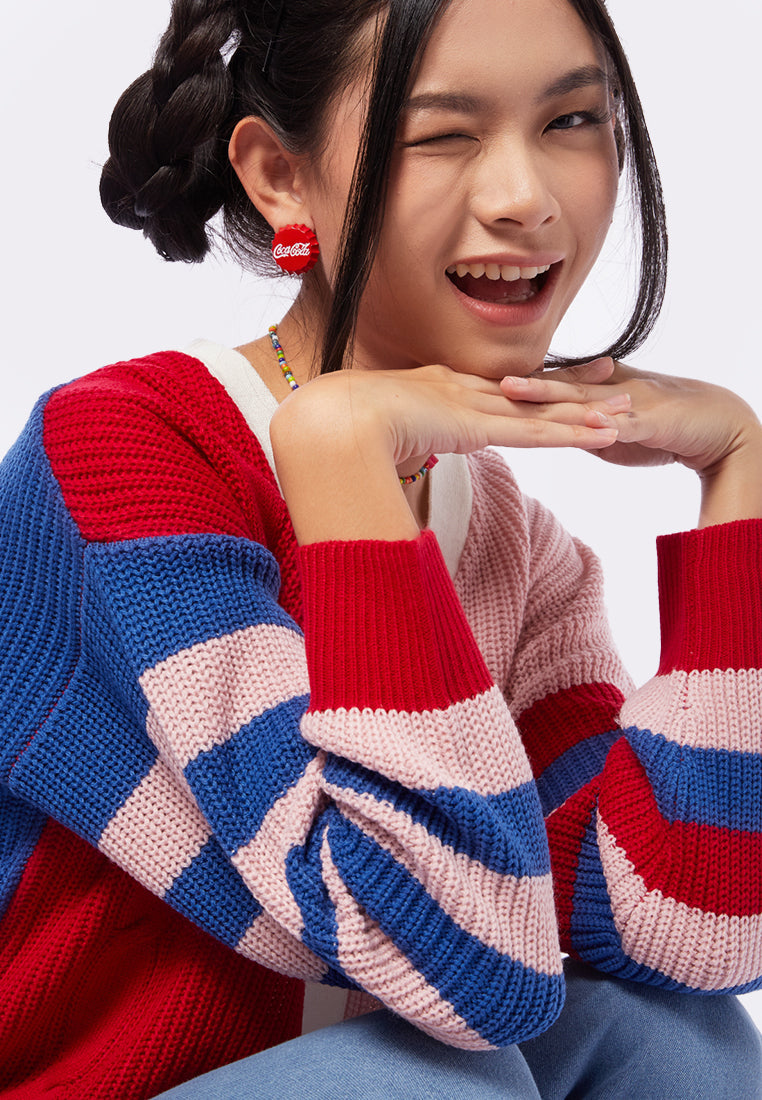 Color Box Cardigan Multicolor Knit Cardigan – COLORBOX - Indonesia