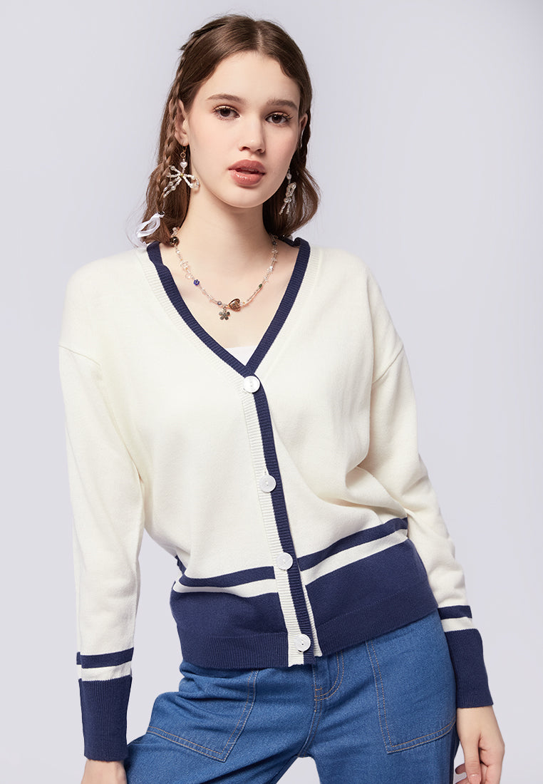 Color Box Cardigan Oversized Colorblock Cardigan – COLORBOX - Indonesia