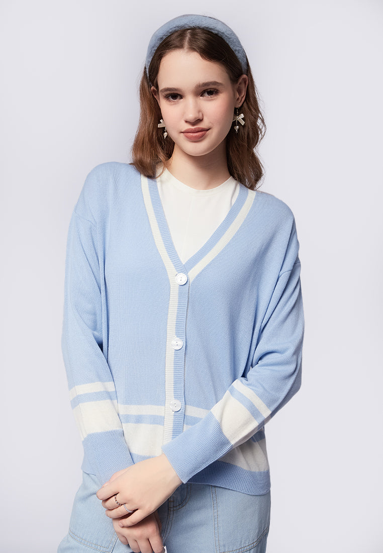 Color Box Cardigan Oversized Colorblock Cardigan – COLORBOX - Indonesia