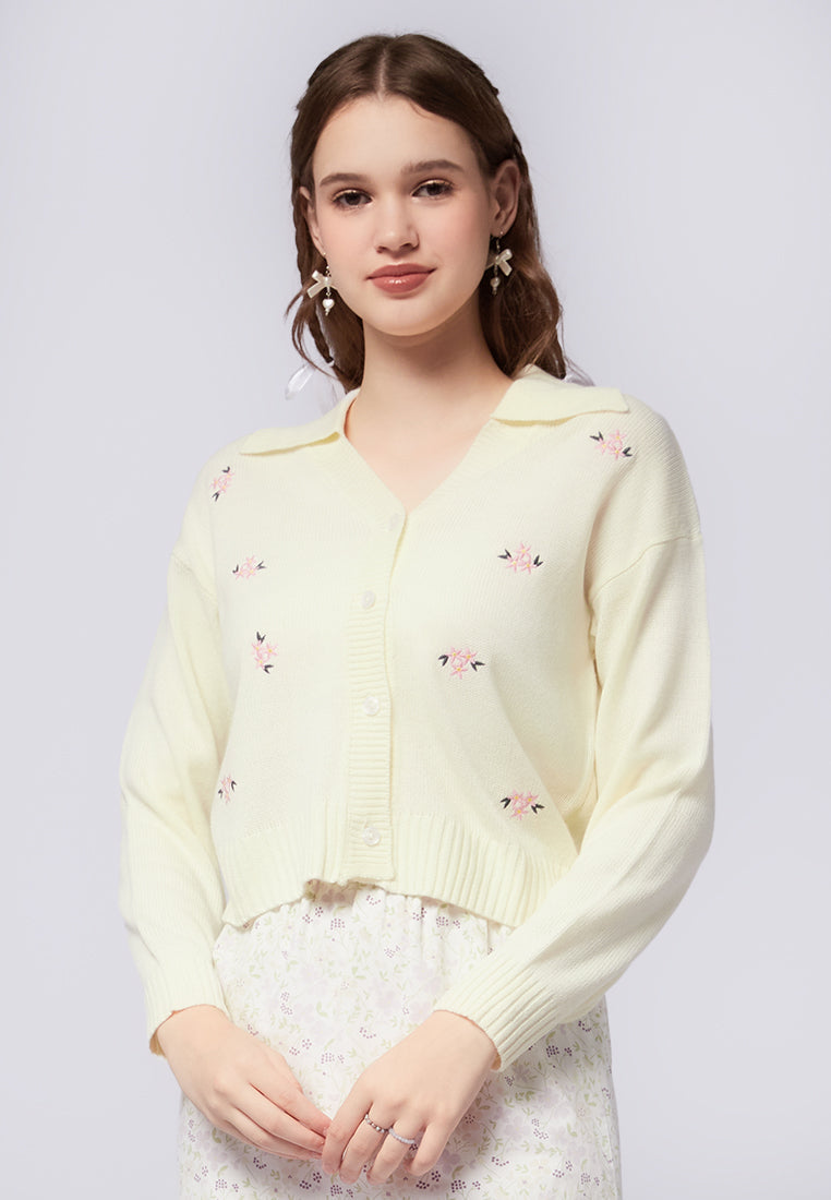 Color Box Cardigan Embroidered Long Sleeve Cardigan – COLORBOX - Indonesia