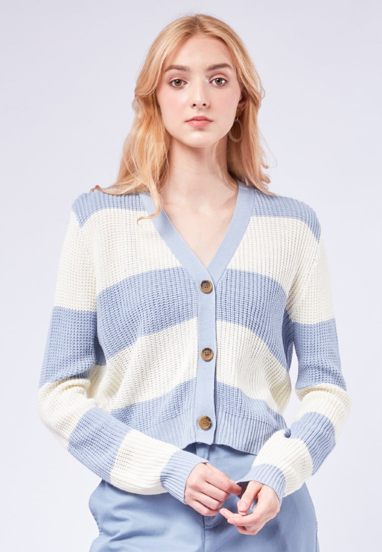 Color Box Cardigan Chunky Striped Cardigan – COLORBOX - Indonesia