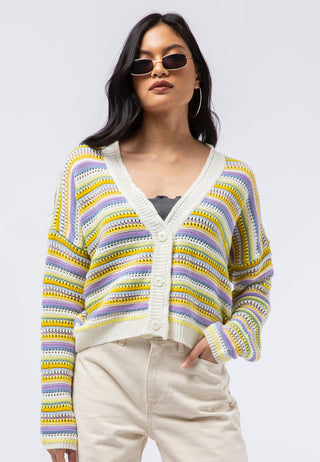 Colorful Knit Cardigan