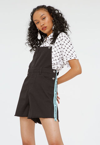 Dungarees with Printed Twill Tape