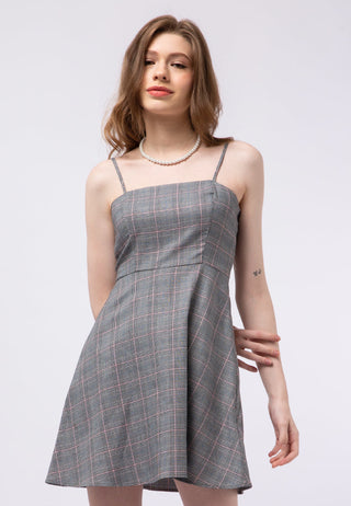 Plaid Cami Mini Dress