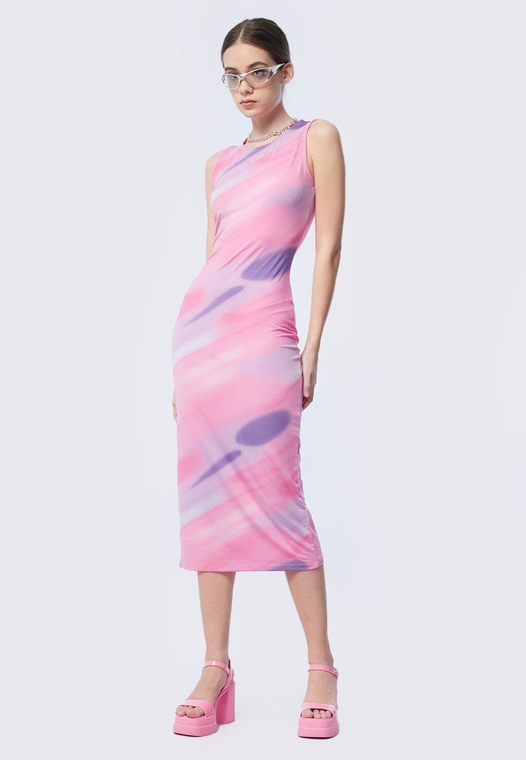 Gradient Sleeveless Bodycon Dress – COLORBOX
