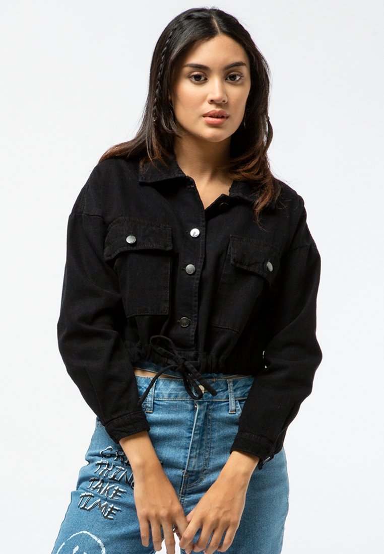 Drawstring Denim Jacket – COLORBOX - Indonesia