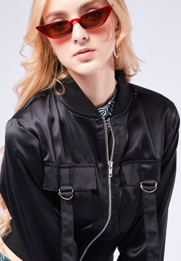 Bomber Jacket with Cargo Pocket Details – COLORBOX - Indonesia